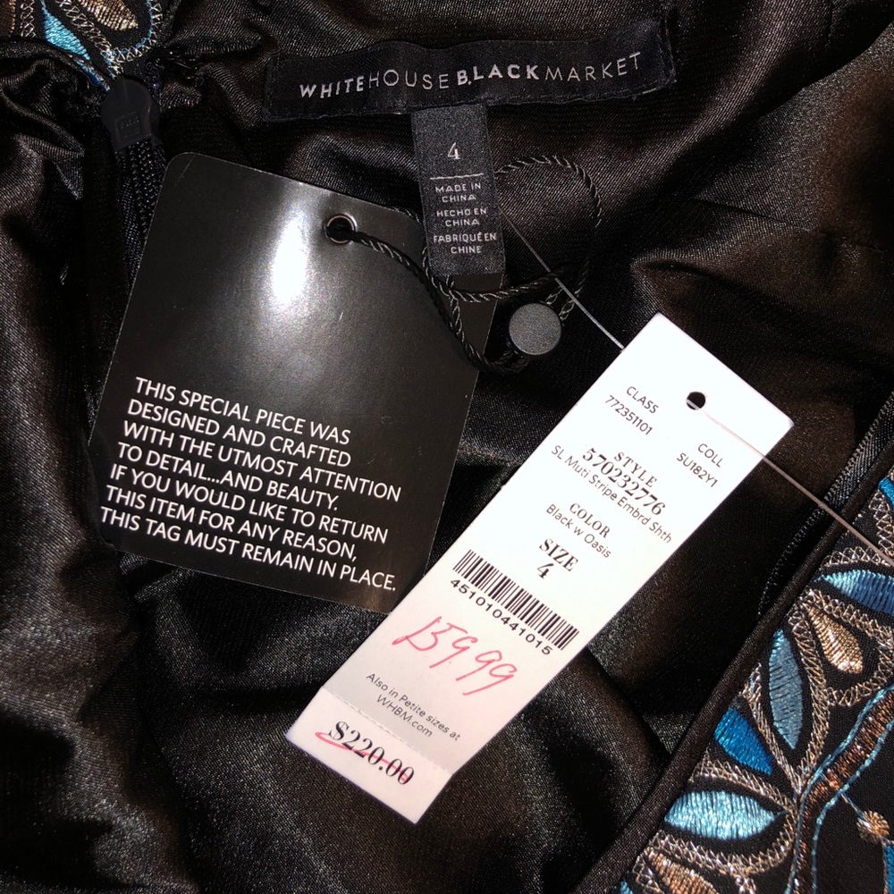 NWT Special WHBM Dress- Beautifully Stitched - Picture 6 of 6